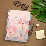 Blok A4/100l 80g Afrika pastel bež spirála s rozřaďovačem